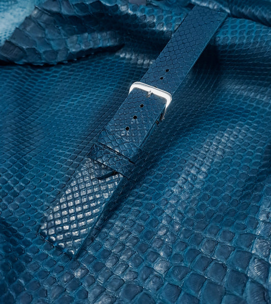 Curea ceas din piele de piton