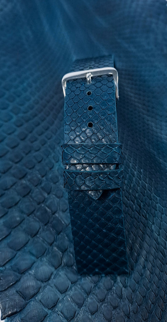 Curea ceas din piele de piton