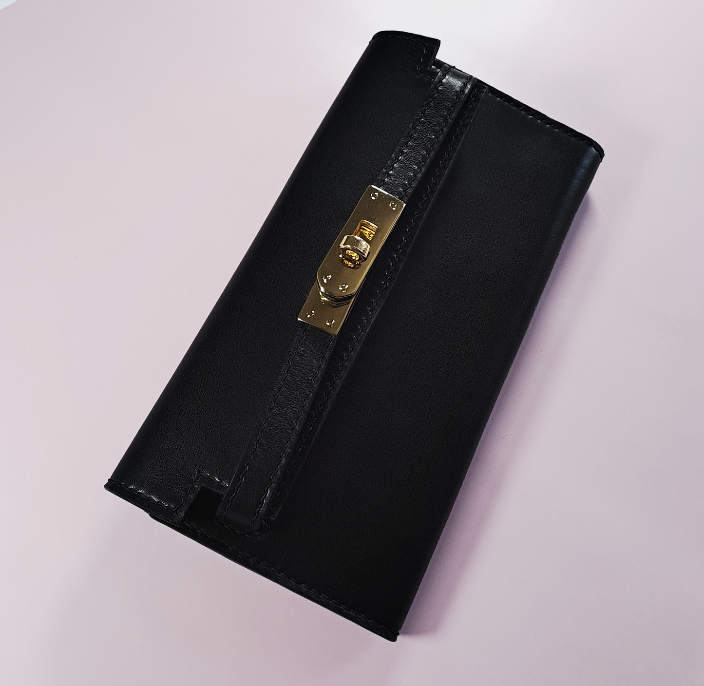 Portofel Negru Piele Vegetala