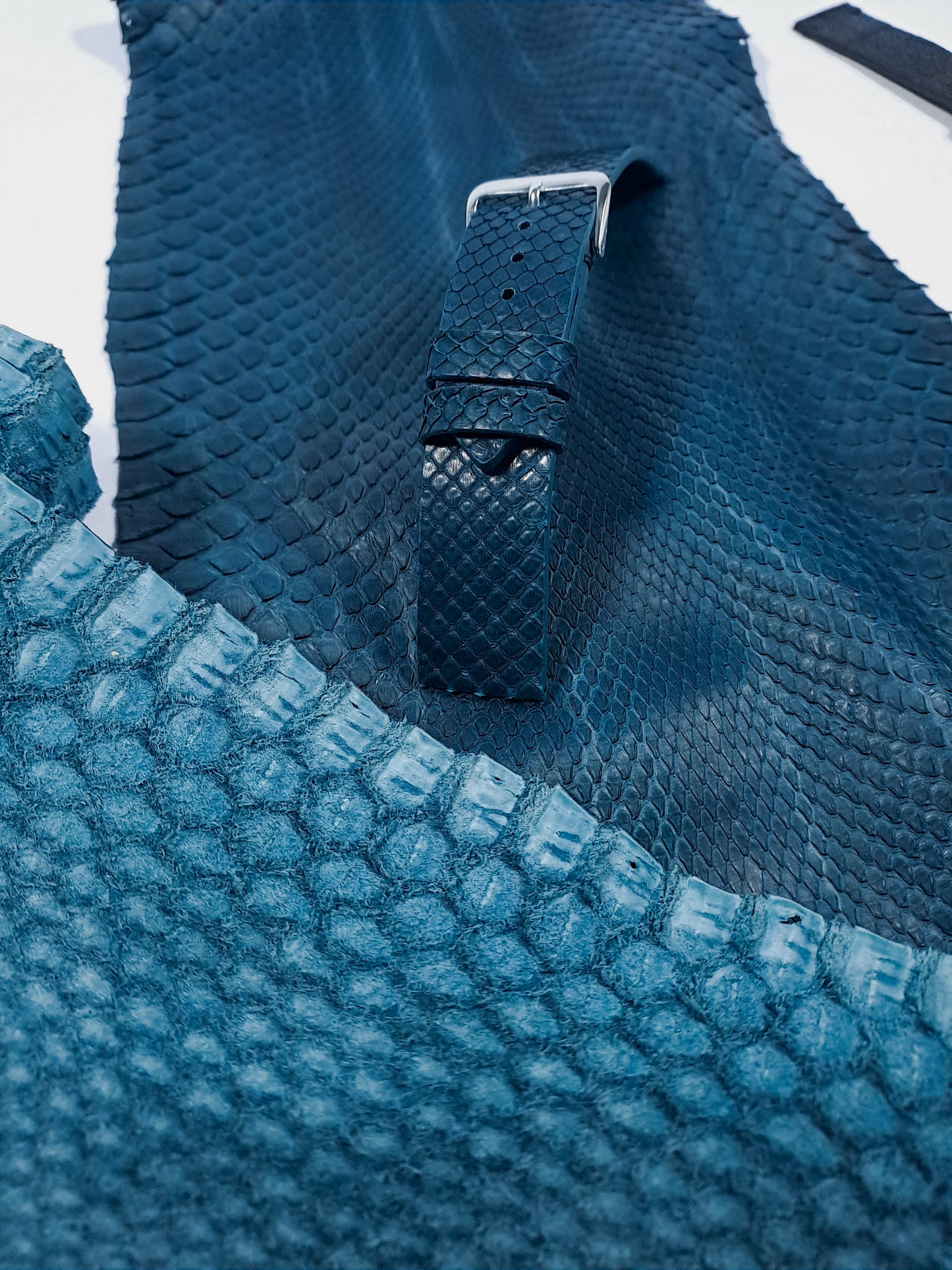 Curea ceas din piele de piton